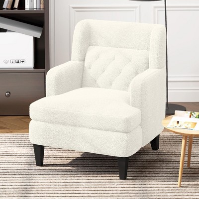 28.75"W Upholstered Accent Chair, Tufted Armchair for Living Room and Bedroom 4B -Christopher Knight Home