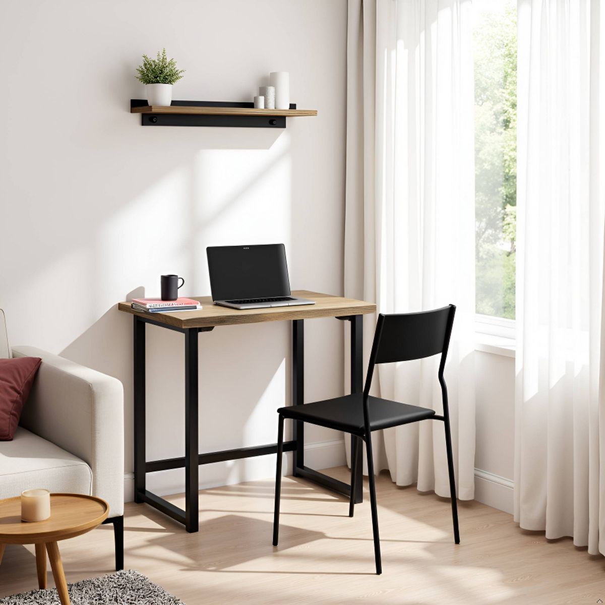 Pomona Metal and Solid Wood Desk - Alaterre Furniture - thumbnail 7