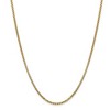 Black Bow Jewelry 2.45mm 14k Yellow Gold Hollow Round Box Chain Necklace - 3 of 4