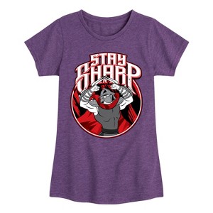 Girls' - Teenage Mutant Ninja Turtles - Stay Sharp Fitted Short Sleeve Graphic T-Shirt - 1 of 4