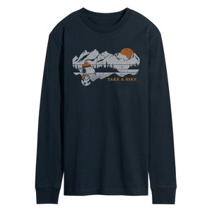 Men's - Peanuts - Take A Hike Long Sleeve Graphic T-Shirt - 1 of 4