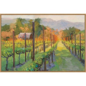 33" x 23" Silverado Afternoon Landscape by Christine Debrosky Framed Canvas - Amanti Art: Rectangular, Pictures Wall Decor - 1 of 4