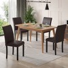 VECELO Dining Chairs Set of 2/4/6 Parsons Chairs with Solid Back Upholstered Dining Chairs Brown/Beige/Coffee - 2 of 4