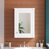 MAYEERTY 20" Wall Mounted Bathroom Storage Cabinet with Mirror Medicine Cabinet with Height Adjustable Shelf for Bathroom White - 3 of 4