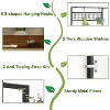 GustoWave 7-Tier Plant Stand with Grow Lights, Tall Metal Indoor Plant Shelf with Hanging Hooks, Display Rack for Plants, Books & Decor, Brown - 4 of 4