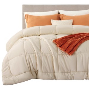 Bedsure | All Season Comforter Duvet Insert Quilted Down Alternative Comforters - 1 of 4