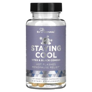 Eu Natural STAYING COOL, Vitex & Black Cohosh, 60 Vegetarian Capsules - 1 of 2