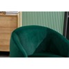 Lyngins Teddy/Velvet Swivel Accent Chair,Barrel Chair Armchair with Black Powder Coating Metal Ring,Modern Upholstered Chair for Bedroom,Living Room - 4 of 4