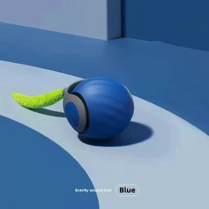 Automatic Rolling Cat Toy Ball Interactive Pet Toy for Cats & Small Dogs Chew-Proof & Bounce-Friendly Fun Exercise Gift for New Year & Holidays Blue - 1 of 3