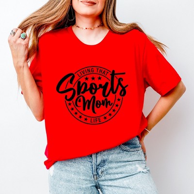 Simply Sage Market Living That Sports Mom Life Stars Short Sleeve Tee