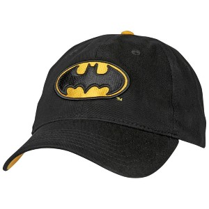 Adult Batman Classic Symbol Curved Brim Adjustable Dad Hat - 1 of 3