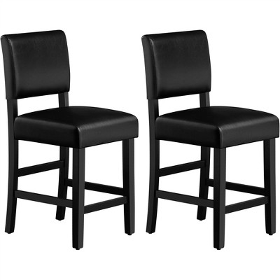 Yaheetech 2pcs 24 6 H Upholstered Counter Bar Stool Black Target   GUEST 91e8018b 9e93 4eb5 A394 6ed483e74aec