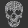 Men's Lost Gods Lace Print Heart Skull T-Shirt - 2 of 4