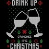 Men's Design By Humans Drink Up Grinches Ugly Christmas Sweater By shirtpublic Tank Top - 2 of 4
