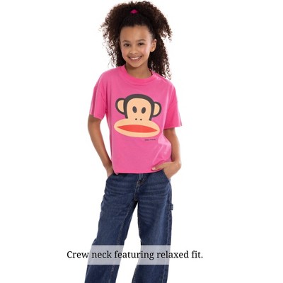 Paul Frank Big Girls Oversized Drop Shoulder T-Shirt Pink 10-12 — фото 3