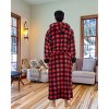 ADR Men's Robe, Warm Plush Hooded Bathrobe Man, Full Length Fleece Robe Man with Hood - 3 of 4