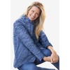 Woman Within Microfleece Quarter-Zip Pullover - 3 of 4