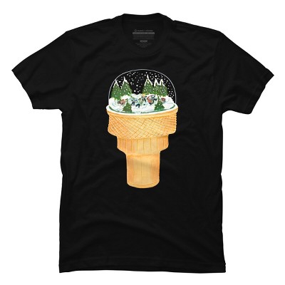 Men's Design By Humans Sno-cone By Bullshirtco T-shirt - Black