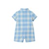 Andy & Evan  Infant  Plaid Shirtall w/Chambray Bowtie - 2 of 3