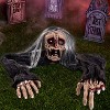 Joyfy Halloween Zombie Groundbreaker Props, Halloween Decoration Scary Zombies Lawn Yard Garden Patio Outdoor Decor with Glowing Eyes and Sound - 2 of 4