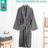 American Soft Linen, 100% Cotton Turkish Robes for Men, 1 Piece Soft Lightweight Adult Men's Bathrobes - 3 of 4