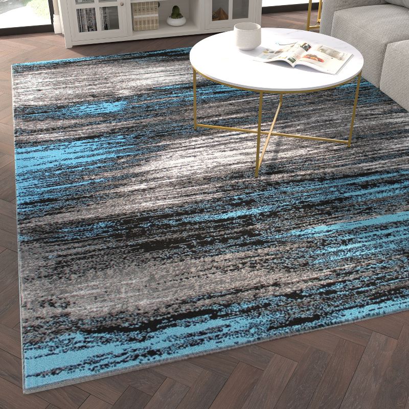 Emma and Oliver Ultra Soft Shaded Look Olefin Accent Rug with Natural Jute Backing, 4 of 7