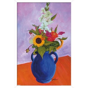 Trends International Lindsey Cherek - Still Life With Farmer's Market Flowers Framed Wall Poster Prints - 1 of 4
