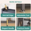 ORRD 73" Tall Metal Kitchen Pantry Cabinet, 6 Flip Doors with Pegboard, Adjustable & Anti-Tip (Grey) - 2 of 4