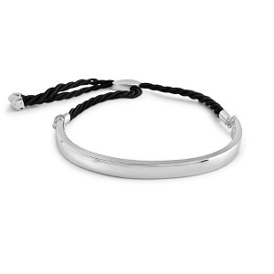 SHINE by Sterling Forever Bar Cord Slider Bracelet Silver - 1 of 3