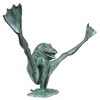 Design Toscano Crazy Legs, Leap Frog Bronze Garden Statue: Large - 2 of 4