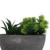 Unique Bargains Artificial Plants Plastic Blue Green 5.91"x1.18"x5.91" 1Pcs - 4 of 4