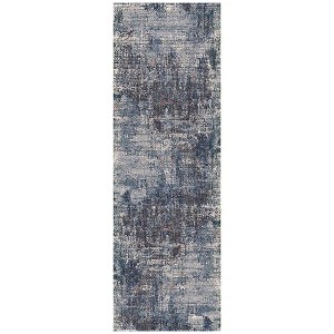 Ivory And Gray Abstract Area Rug - 1 of 4