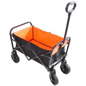Aghana Digitals Compact Folding Mini Wagon - Lightweight 70kg Load Oxford Cloth Cart for Garden, - 1 of 4