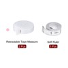 Unique Bargains Retractable Fiberglass ABS Plastic Cloth Sewing Soft Tape Measure 3 Pcs - 3 of 4