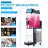 12L Commercial Slushy Machine, One Tank 3.2 Gal Margarita Machine, 430W Frozen Drink Machine, Ideal for Restaurants Bars Pool Parties - image 2 of 4