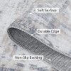 Washable Area Rug, Soft Faux Wool, Non-Slip, Low Pile, Abstract Design for Living Room, Bedroom, Dining Room. - 3 of 4