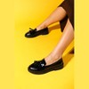 Milly - Black Patent Leather Tassel Loafers | Forever & Always Shoes - 2 of 4