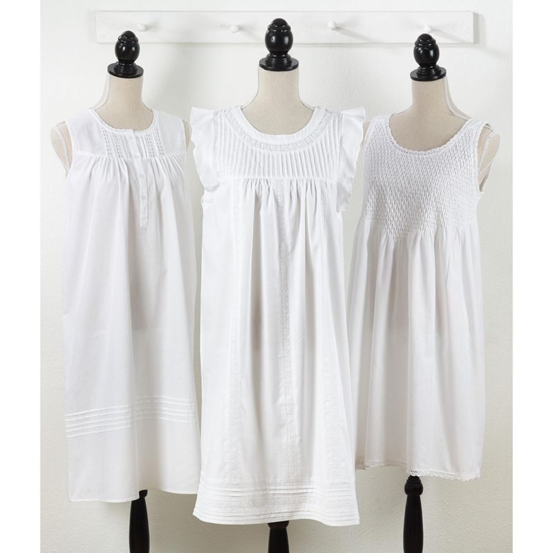 Saro Lifestyle Soft Embroidered Nightgown, 3 of 4