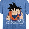 Dragon Ball Super Goku Crew Neck Short Sleeve Blue Heather Women's Night Shirt - 2 of 2