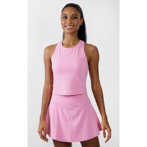 90 Degree By Reflex Cloudlink Cropped Racerback Tank Top - Cyclamen - X  Large : Target