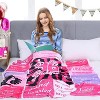 Lomsoe Christmas Throw Blanket, Sweet 16 Birthday Flannel Holiday Blankets Pink Christmas Blanket Gifts, Home Decor Blanket. - 2 of 4