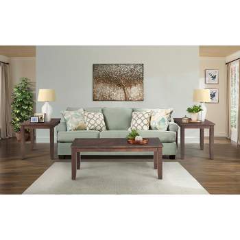 3pc Dex Table Occasional Set Walnut Brown - Picket House Furnishings