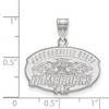 Black Bow Jewelry 10k White Gold Jacksonville State Gamecocks NCAA Medium Pendant - 2 of 3