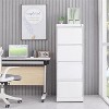 KTMBDW 3/4 Drawer File Cabinet with Lock, Vertical File Cabinets for Home, Printer Stand, Metal Office Storage Cabinet for Letter/Legal/A4 - 2 of 4
