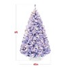 Best Choice Products Pre-Lit Artificial Christmas Pine Tree – Multiple Colors w/ Flocked Branches & Warm-White or Multicolor LED Lights - 2 of 4