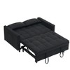 SKRAN Modern 3-in-1 Convertible Sofa Bed - Compact Pull-Out , with Cushioned Backrest, Storage Pockets & Pillows - for Small Spaces - 2 of 4