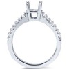 Pompeii3 1/3ct VS 14k White Gold Diamond Engagement Semi Mount 7 - Size 7 - 3 of 4