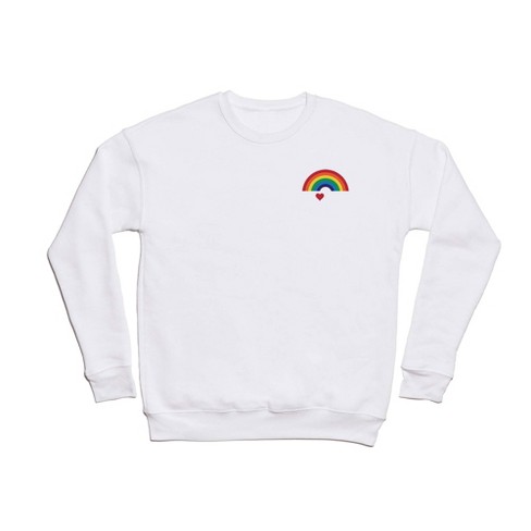 Vans rainbow sweatshirt store in white