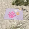 Daily Regina Designs Lavender Abstract Leaves Modern Picnic Blanket - Deny Designs - 3 of 3