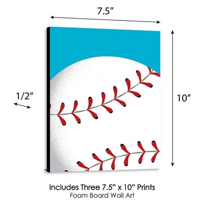 Go, Fight, Win Sports Themed Nursery Wall Art Set